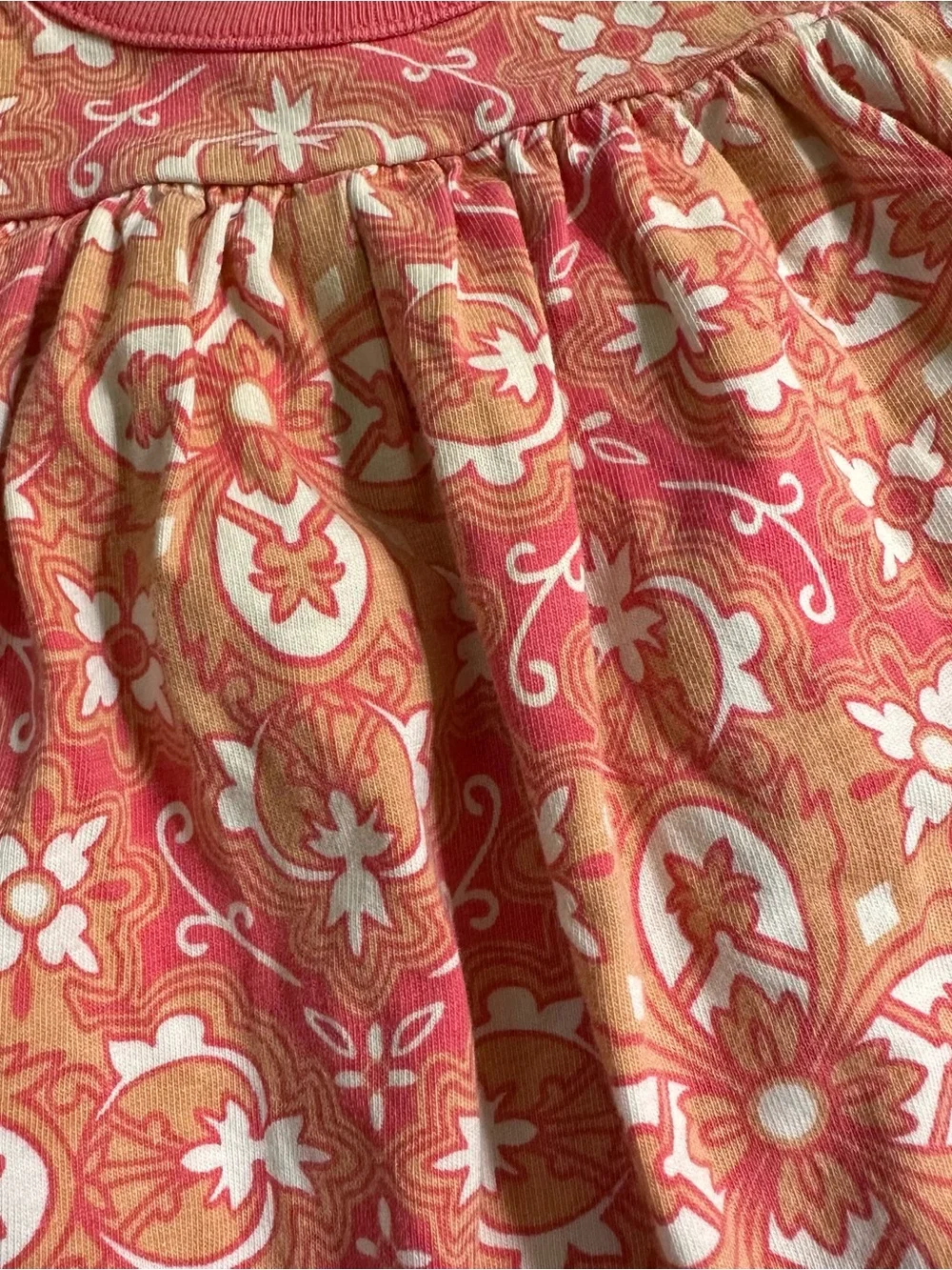 Tea Collection floral medallion print dress, size 6-12Mo